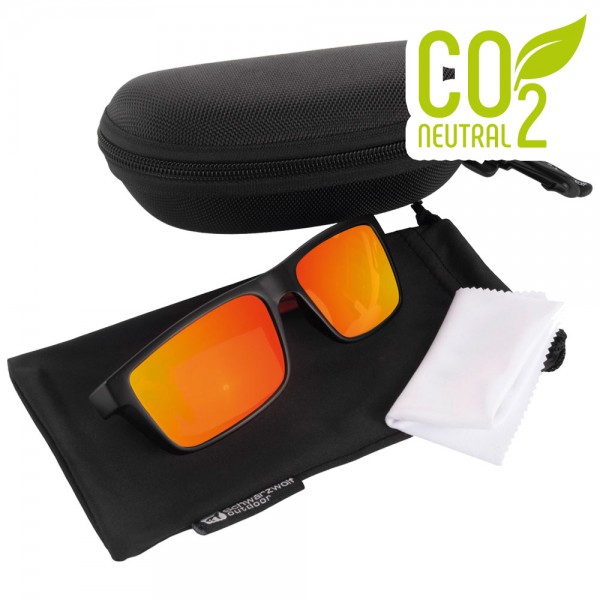 Schwarzwolf outdoor IRAVADI Sonnenbrille UV 400-Schutz mit Hartschalenetui